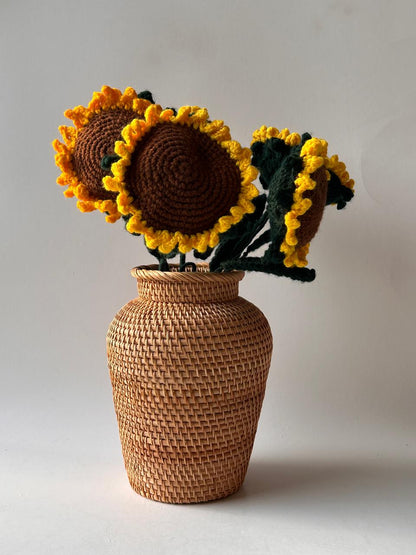 Large Sunflower Delight - Crochet Flower
