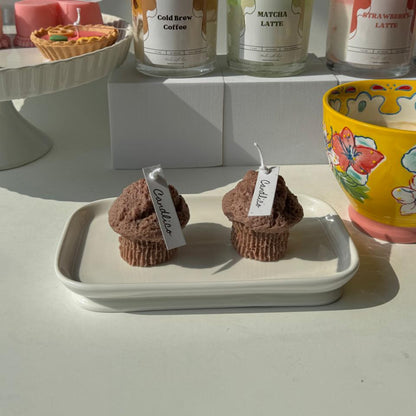 Cocoa Delight Muffin Candle