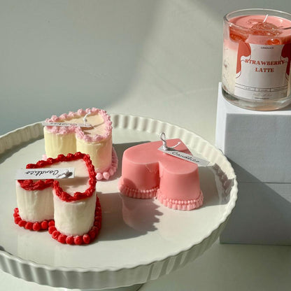 Heart Cake Candle