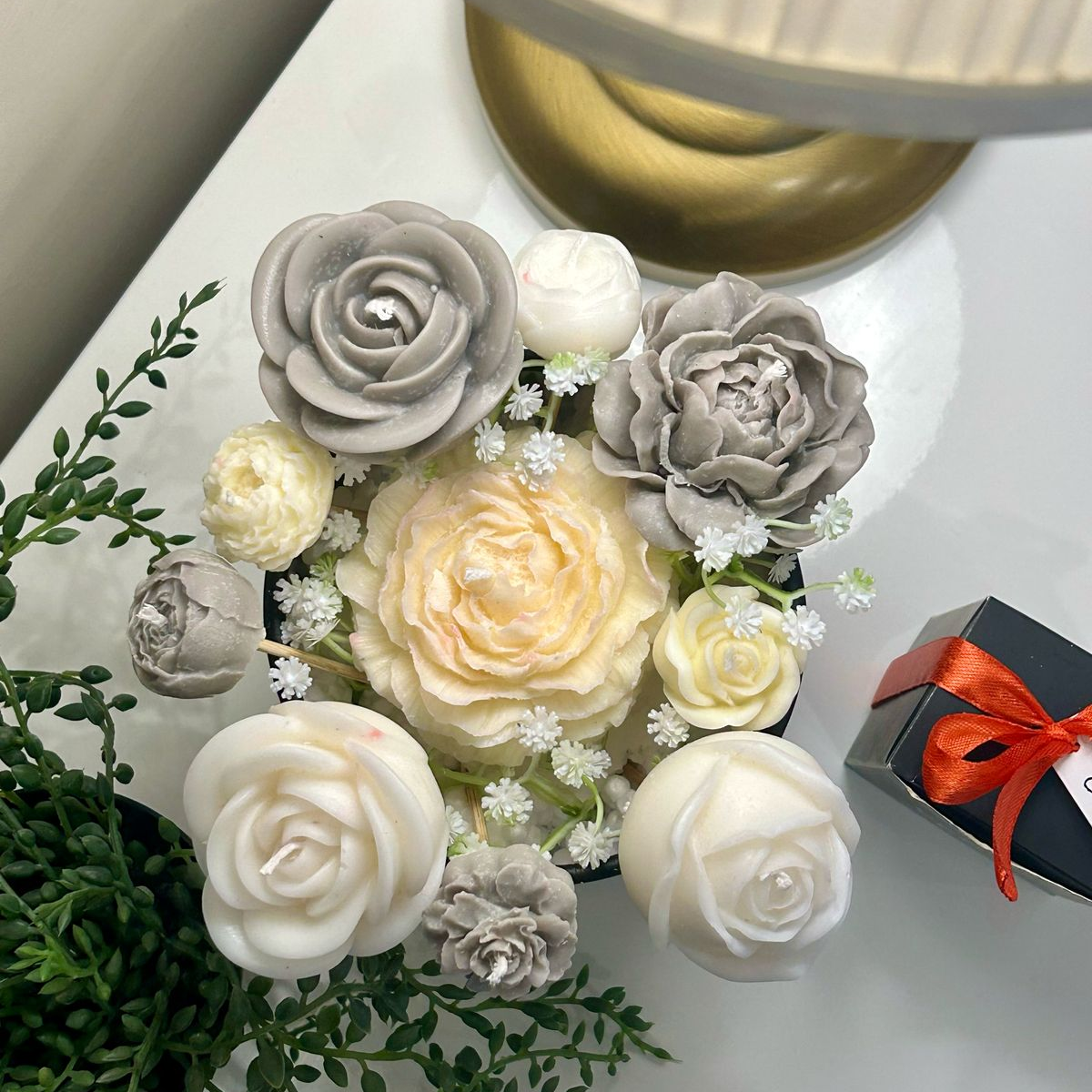 Candle Bouquet - Frosted Dune