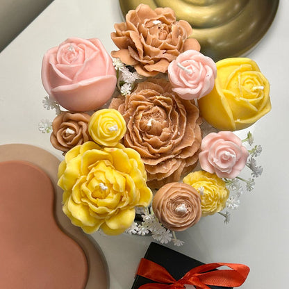 Candle Bouquet - Toffee Petals