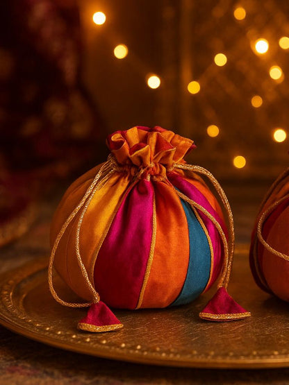 Tassel Tales Silk Potli