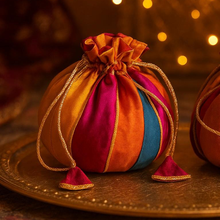 Tassel Tales Silk Potli