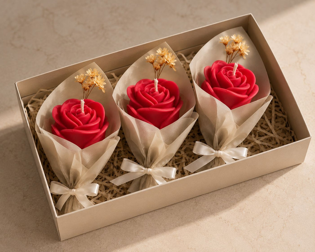 The Rose Cone Candles