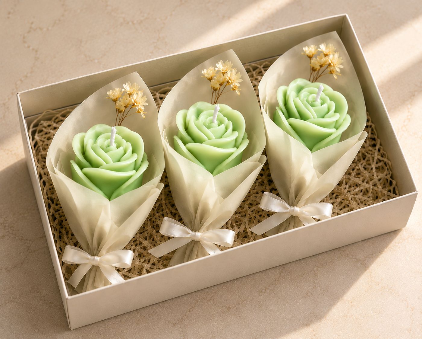 The Rose Cone Candles