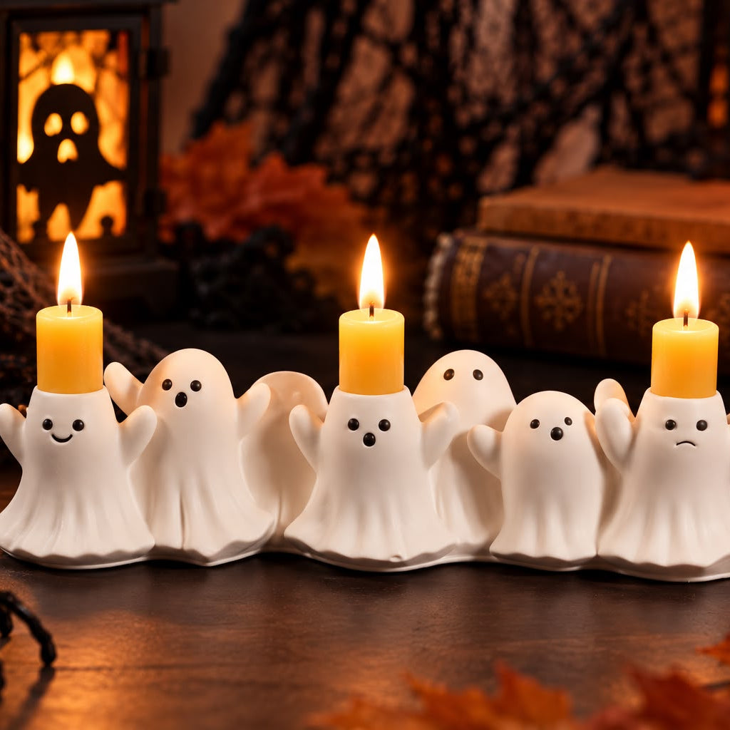 Boo Bunch Ghost Candle Holder
