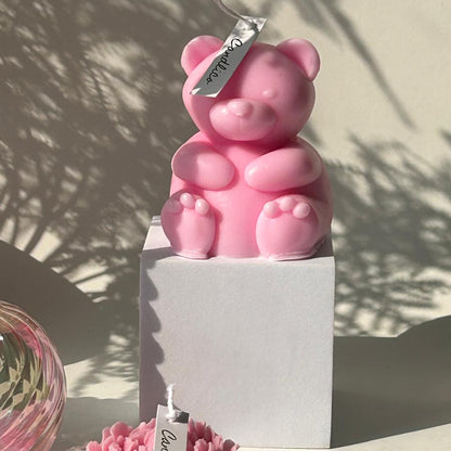Chunky Teddy Candle