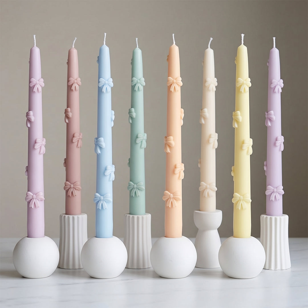 Bow Candle Pair