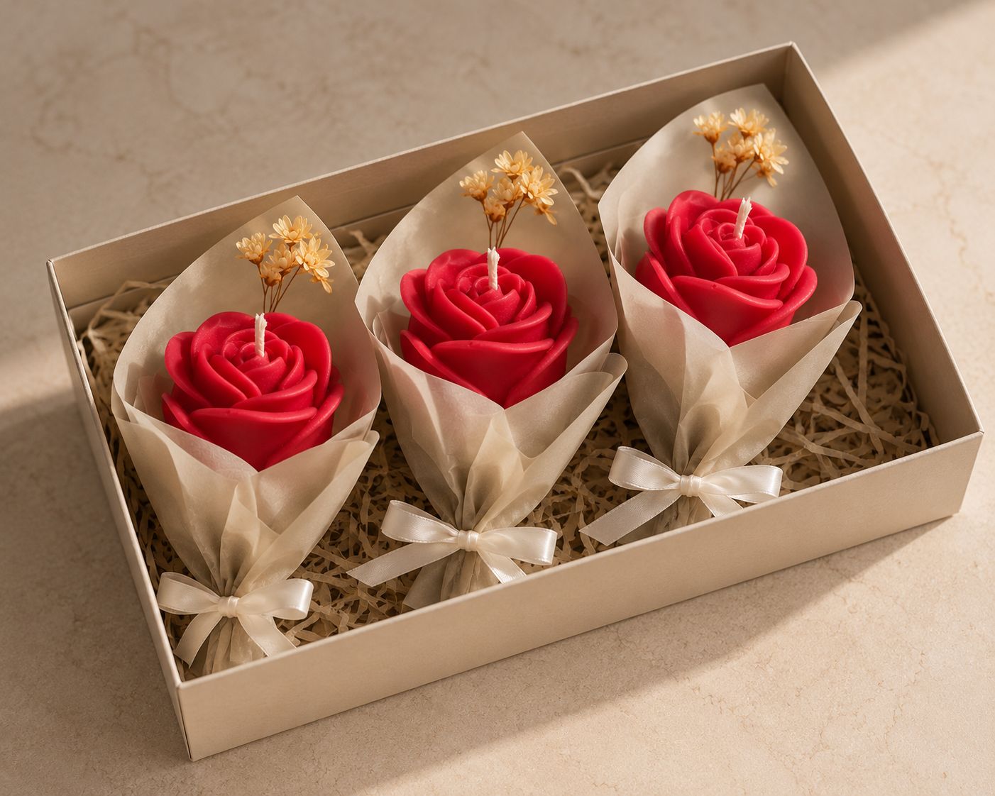 The Rose Cone Candles