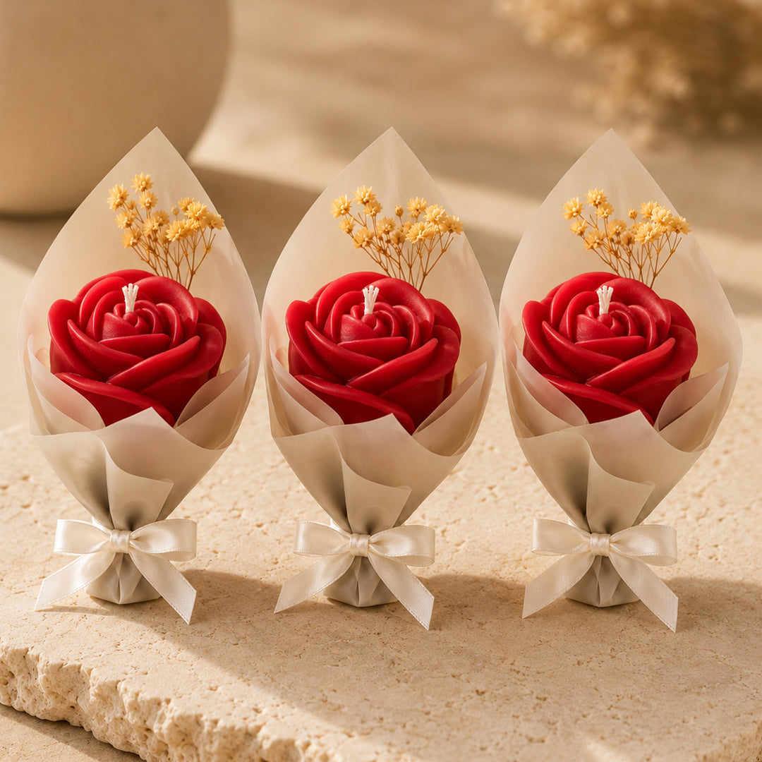 The Rose Cone Candles
