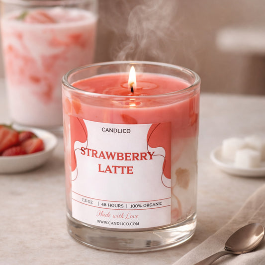 Strawberry Latte - Scented Candle