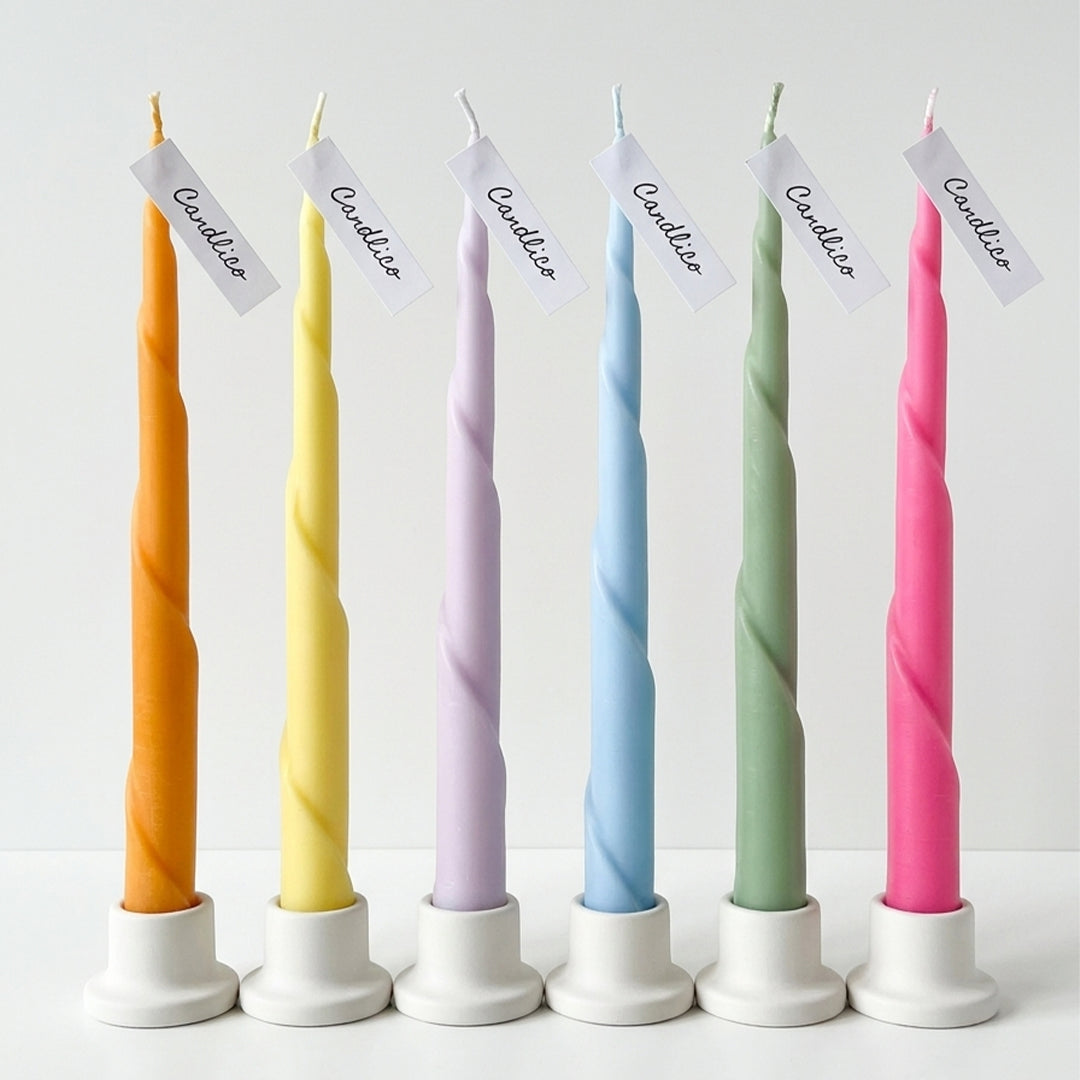 Twirl Taper Candle (Pair)