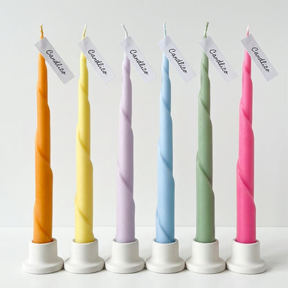 Twirl Taper Candle (Pair)